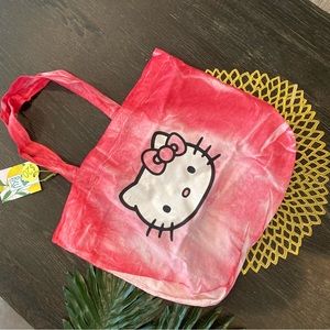 Hello kitty tie dye tote bag